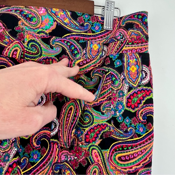 Vintage Attyre Colorful Boho Paisley Hi-Rise Pants in Women's size 10 - Picture 9 of 13